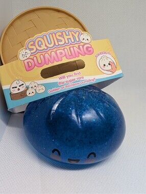 Blue Glitter Squishy Dumpling Bun
